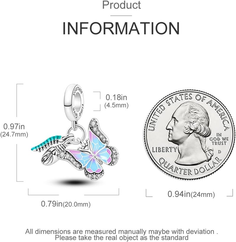 Hapour Store 925 Sterling Silver Charms for Bracelets Necklace European Jewelry Pendant Beads Charm for Women Mom - Image 4